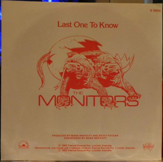 The Monitors (2) : Having You Around Me (7", Single, Ltd, Red)