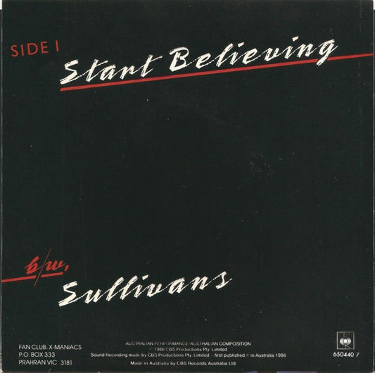 Uncanny X-Men : Start Believing (7", Single)