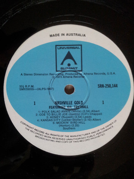 Gil Trythall : Nashville Gold (Switched On Moog) (LP, Album)