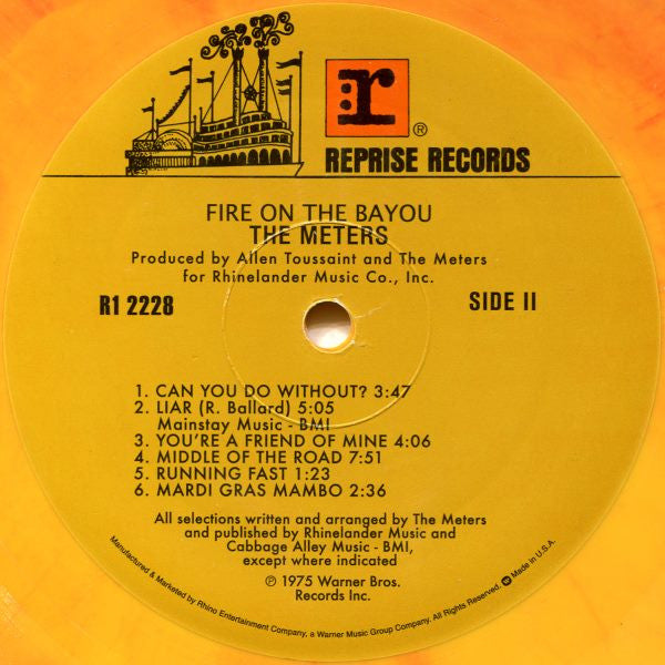 The Meters : Fire On The Bayou (LP, Album, Ltd, RE, Fir)
