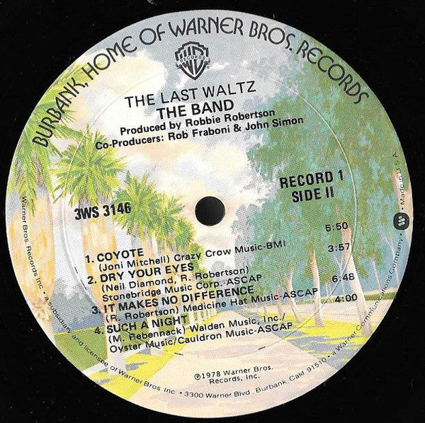 The Band : The Last Waltz (3xLP, Album, Mon)