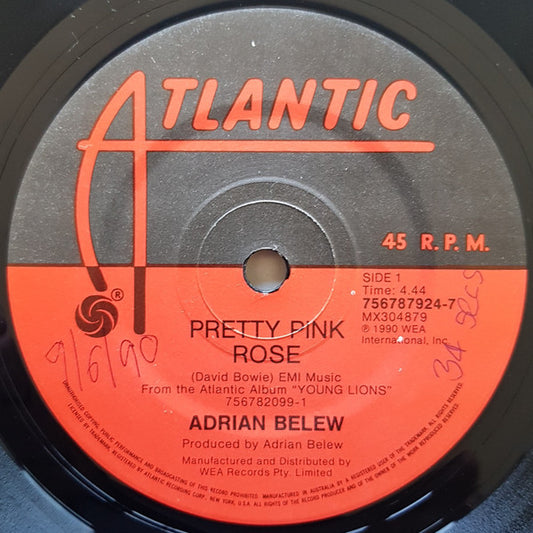 Adrian Belew : Pretty Pink Rose (7", Single)