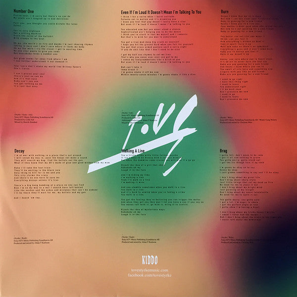 Tove Styrke : Kiddo (LP, Album, Gre)