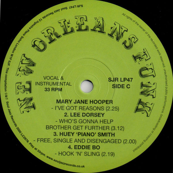 Various : New Orleans Funk (New Orleans: The Original Sound Of Funk 1960-75) (3xLP, Comp, RP)