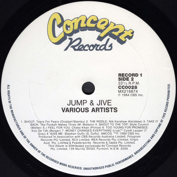 Various : Jump 'N' Jive (2xLP, Comp, Gat)