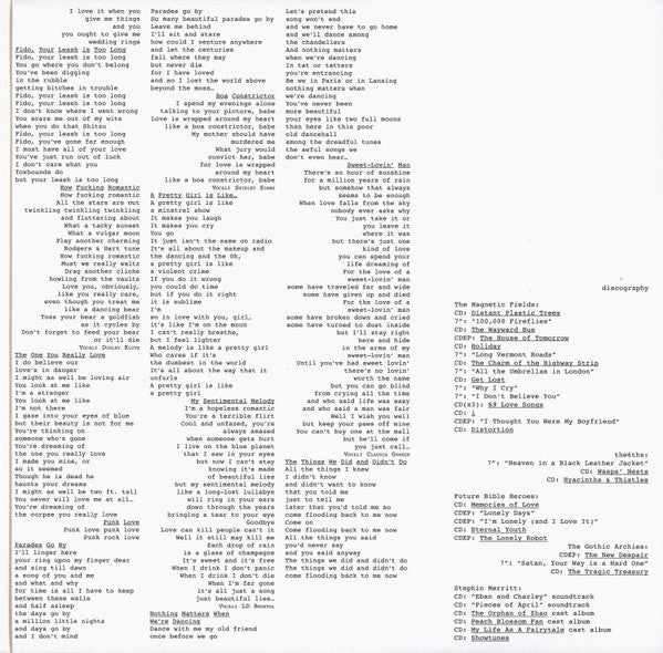 The Magnetic Fields : 69 Love Songs (6x10", Album, Ltd, RM)