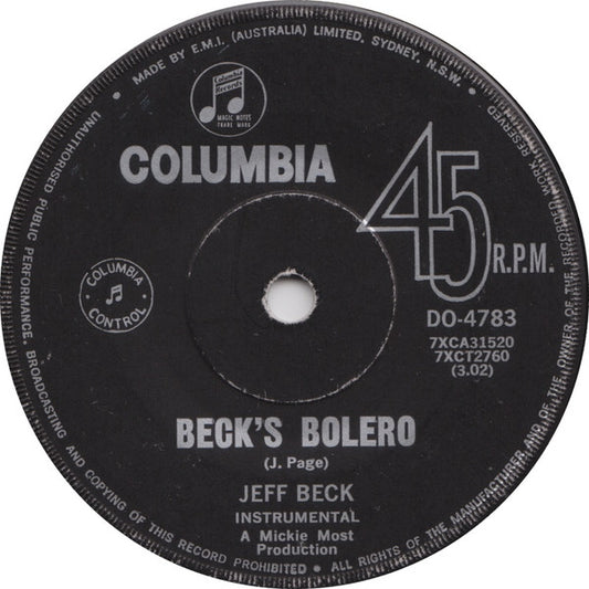 Jeff Beck : Hi Ho Silver Lining (7")