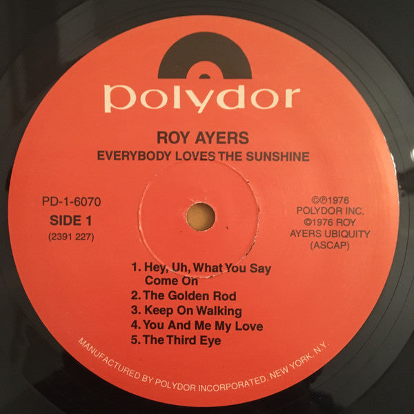 Roy Ayers Ubiquity : Everybody Loves The Sunshine (LP, Album, RE, 180)