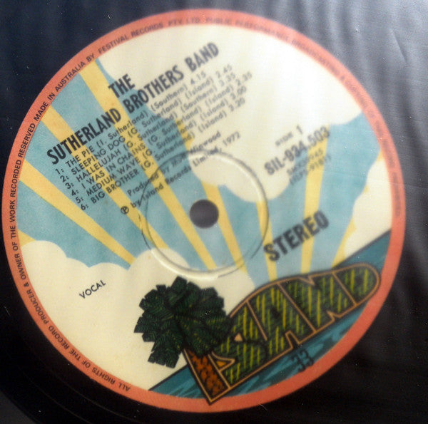 Sutherland Brothers : The Sutherland Brothers Band (LP, Album, RE)