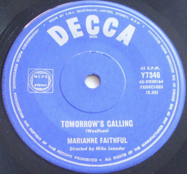 Marianne Faithfull : Is This What I Get For Loving You? (7", Single)
