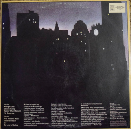 Marvin Gaye : Midnight Love (LP, Album)