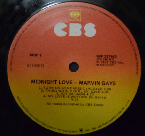 Marvin Gaye : Midnight Love (LP, Album)