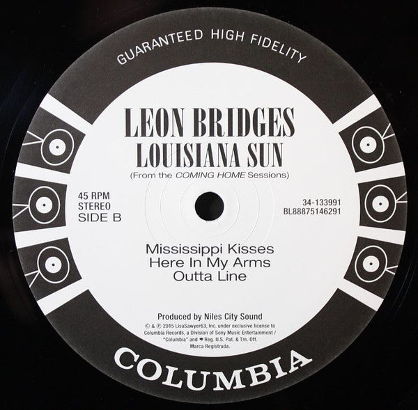 Leon Bridges : Louisiana Sun (From The Coming Home Sessions) (10", EP, RSD)