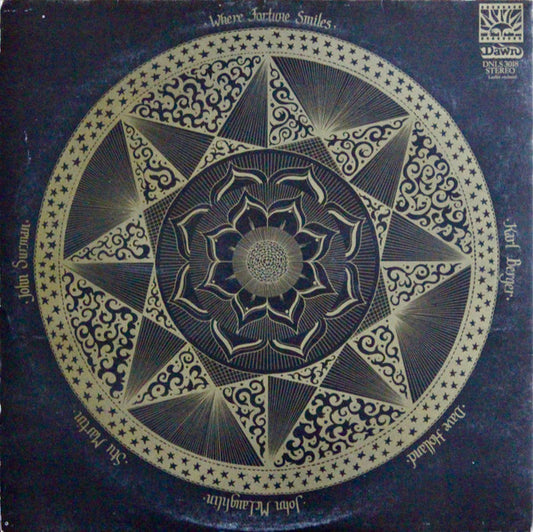 John McLaughlin, Dave Holland, John Surman, Stu Martin, Karl Berger : Where Fortune Smiles (LP, Album, RP)