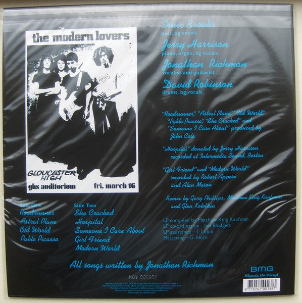 The Modern Lovers : The Modern Lovers (LP, Album, Ltd, Num, RE, Whi)