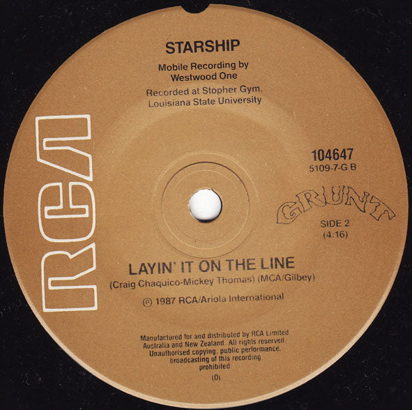 Starship (2) : Nothing's Gonna Stop Us Now (7")