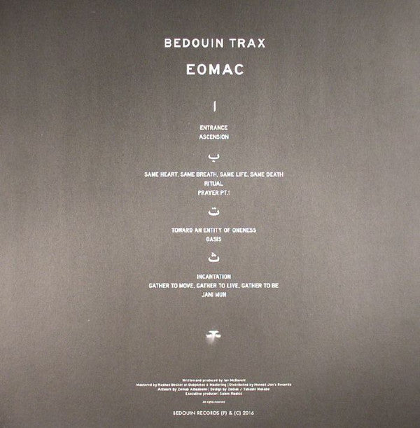 Eomac : Bedouin Trax (2x12", Album, Ltd)