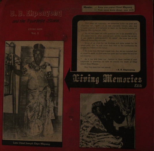 B. B. Ekpenyong & The Tripartite Stars : Living Memories - Etore Akin Vol. 2 (LP, Album)