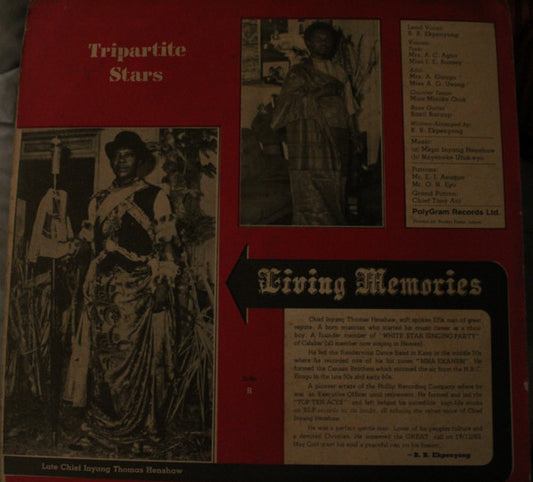 B. B. Ekpenyong & The Tripartite Stars : Living Memories - Etore Akin Vol. 2 (LP, Album)