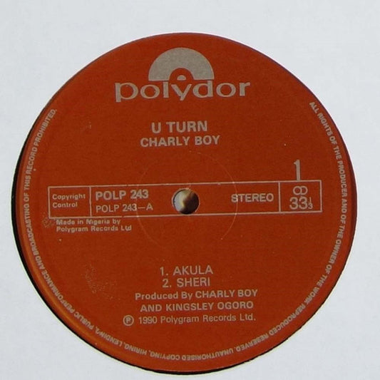 Charly Boy : U Turn (LP, Album)