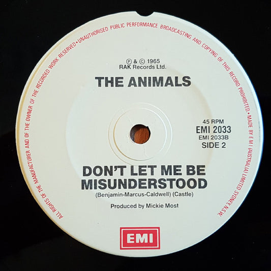 The Animals : We've Gotta Get Out Of This Place (7", Single)