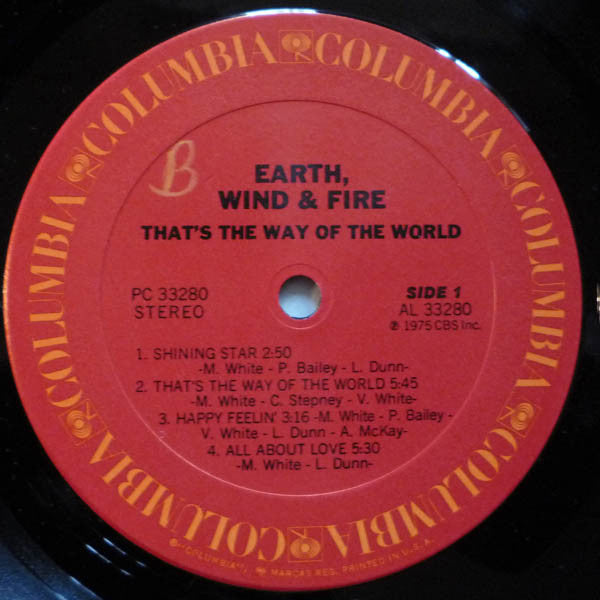Earth, Wind & Fire : That's The Way Of The World (LP, Album, RE, Ter)
