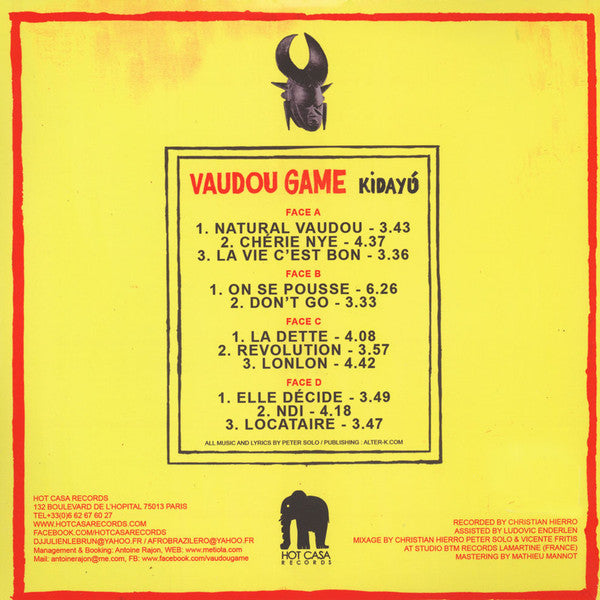 Vaudou Game : Kidayú (2xLP, Album, Gat)
