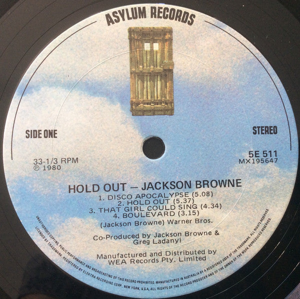 Jackson Browne : Hold Out (LP, Album)