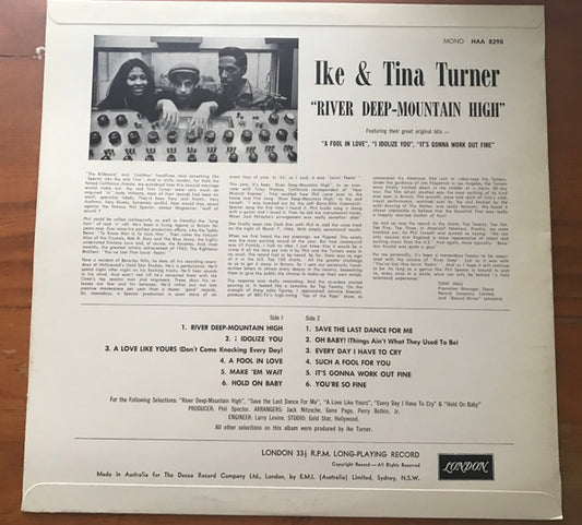Ike & Tina Turner : River Deep - Mountain High (LP, Album, Mono)