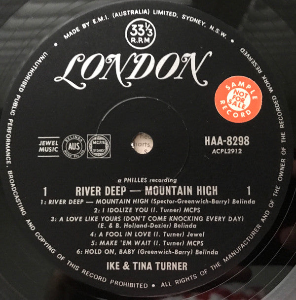 Ike & Tina Turner : River Deep - Mountain High (LP, Album, Mono)
