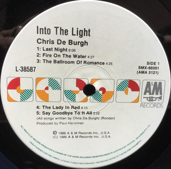 Chris de Burgh : Into The Light (LP, Album)