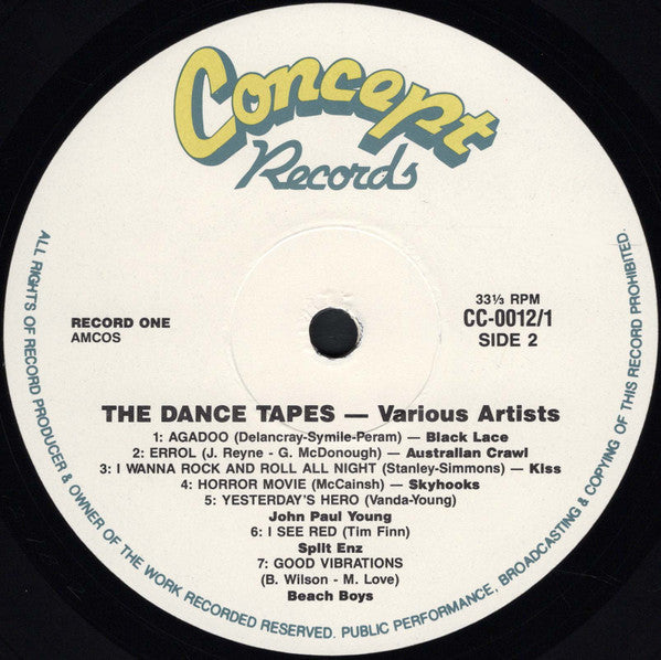 Various : The Dance Tapes (2xLP, Comp, Gat)