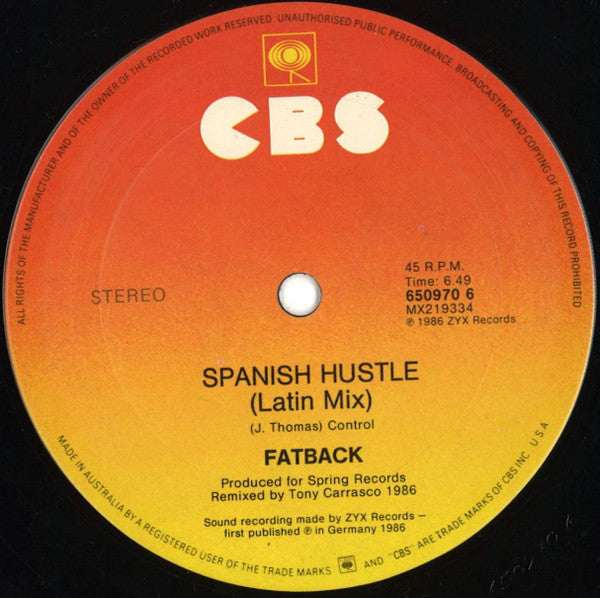 Fatback* : Bus Stop (Stop And Go Mix) (12")