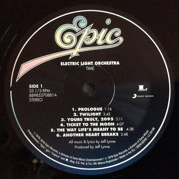 Electric Light Orchestra : Time (LP, Album, RE, 180)