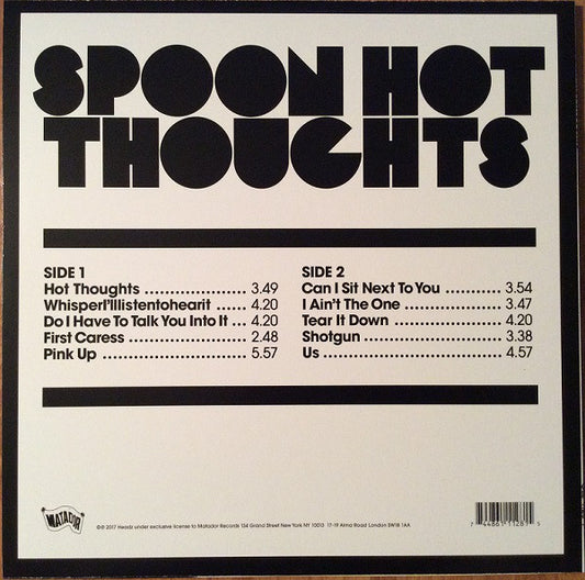 Spoon : Hot Thoughts (LP, Album, Ltd, Red)