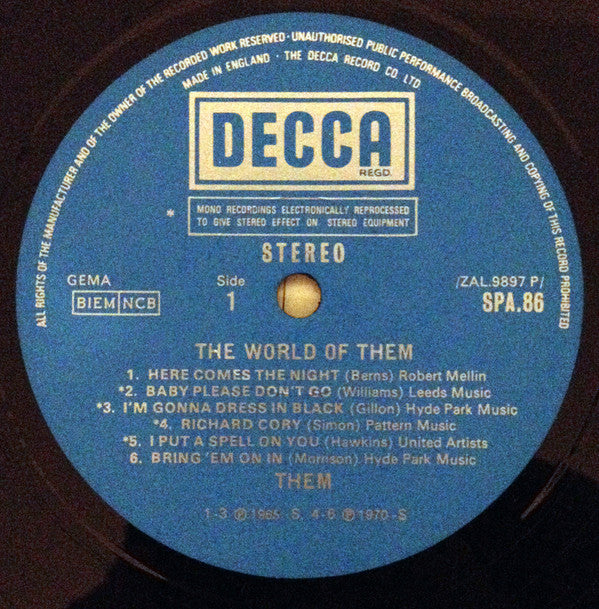 Them (3) : The World Of Them (LP, Comp)