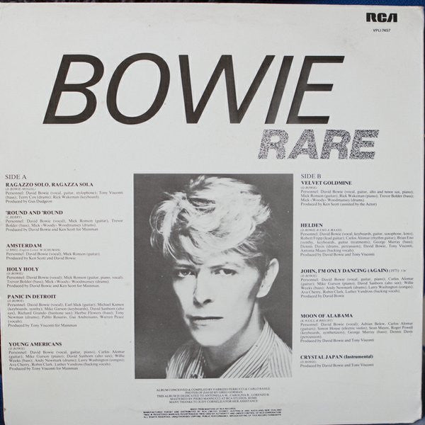 David Bowie : Rare (LP, Comp)