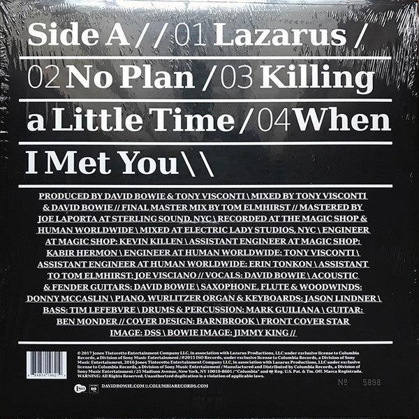 David Bowie : No Plan EP (12", S/Sided, EP, RSD, Etch, Ltd, Num, Cle)