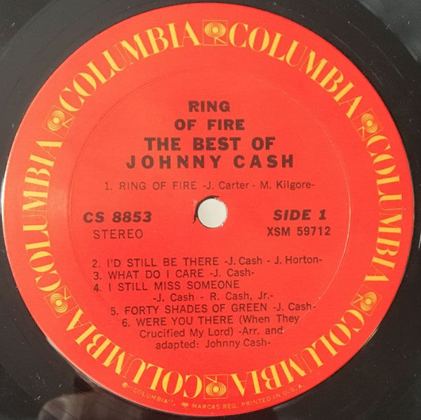 Johnny Cash : Ring Of Fire - The Best Of Johnny Cash (LP, Comp)