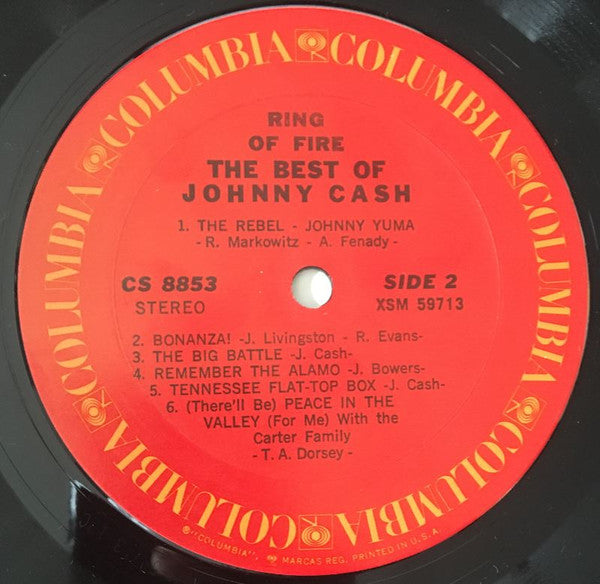 Johnny Cash : Ring Of Fire - The Best Of Johnny Cash (LP, Comp)