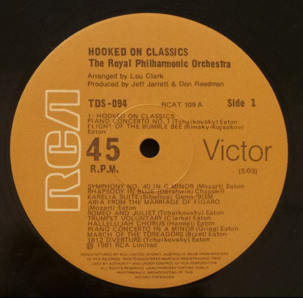 The Royal Philharmonic Orchestra* : Hooked On Classics (12")
