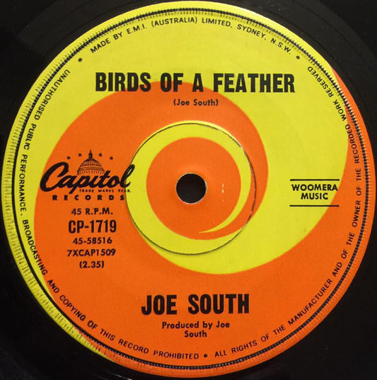 Joe South : Birds Of A Feather / It Got Away (7", Single)