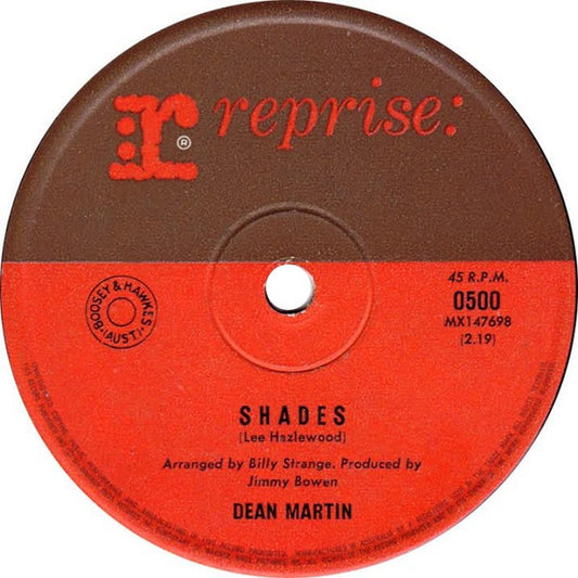 Dean Martin : A Million And One / Shades (7", Single)