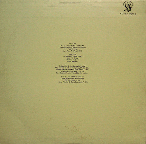 Genesis : Selling England By The Pound (LP, Album, RE)