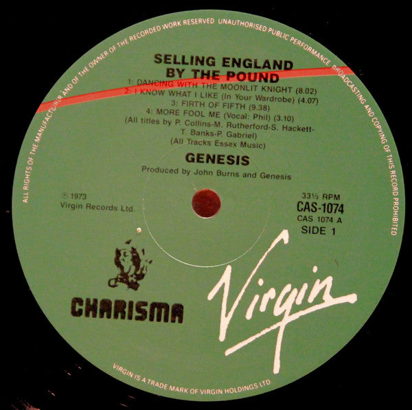 Genesis : Selling England By The Pound (LP, Album, RE)
