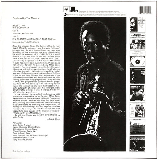 Miles Davis : In A Silent Way (LP, Album, RE, RP, 180)