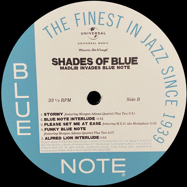 Madlib : Shades Of Blue (2xLP, Album, RE, RP, 180)