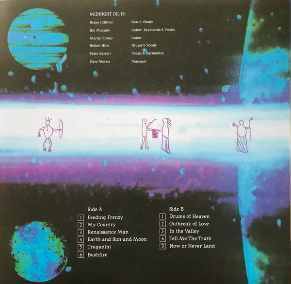 Midnight Oil : Earth And Sun And Moon (LP, Album, RE)