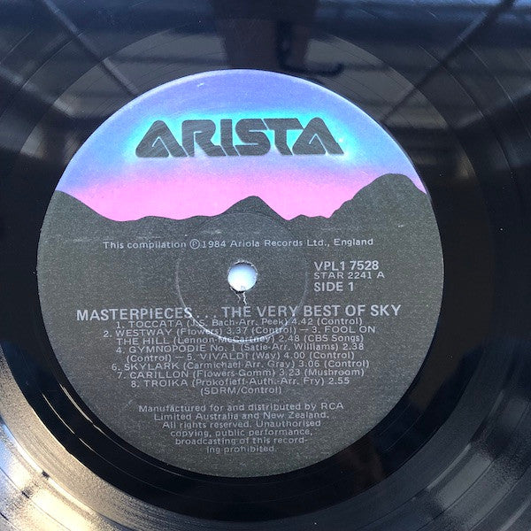 Sky (4) : Masterpieces - The Very Best Of Sky (LP, Comp, RE, Gat)