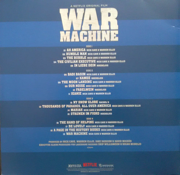Nick Cave & Warren Ellis : War Machine (Original Score) (2x12", Album, Whi)